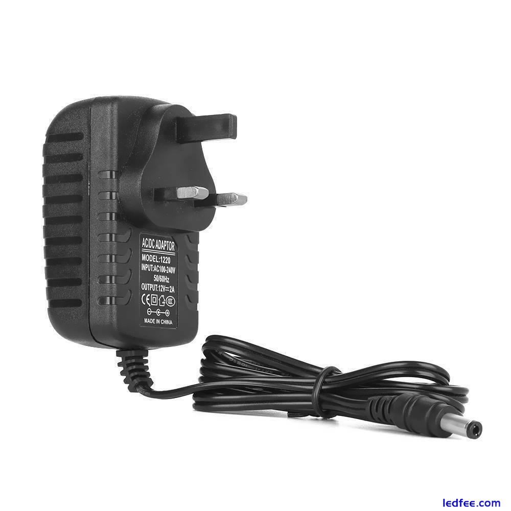 PSU 2A 12V DC Power Supply Adapter Charger for CCTV Camera LED Strip UK Plug 5 