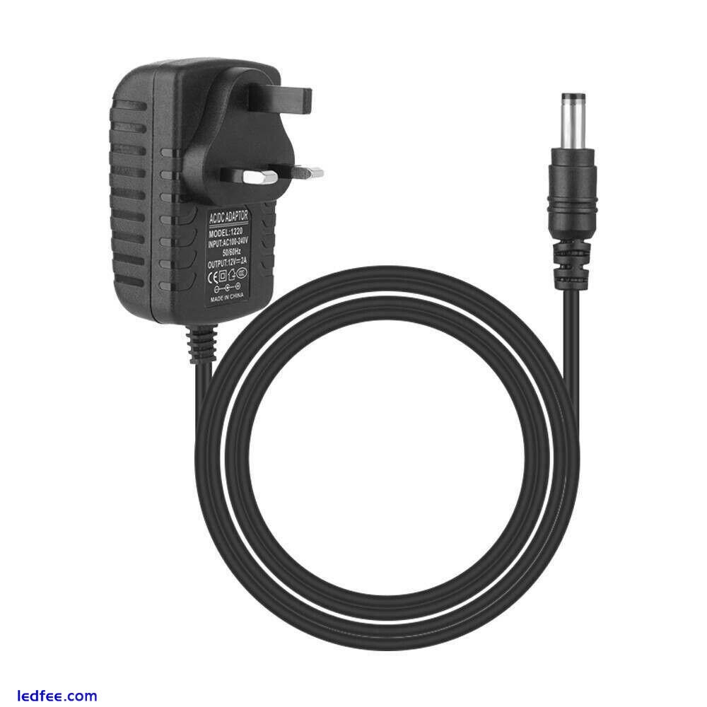 PSU 2A 12V DC Power Supply Adapter Charger for CCTV Camera LED Strip UK Plug 3 