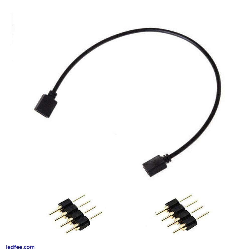 4/5 PINS LED STRIP SPLITTER CABLE 2/3/4 WAY MALE ADAPTER 3528 5050 5630 RGB/W UK 5 