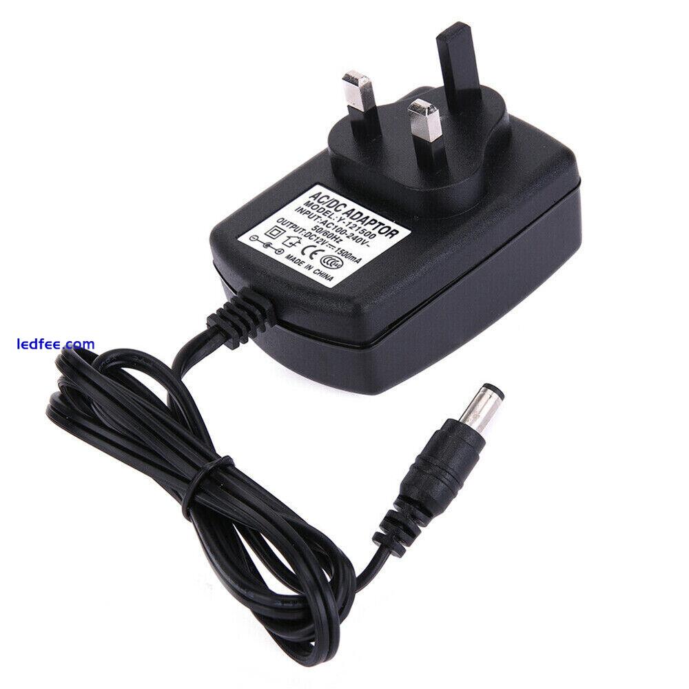 1.5A/2.5A 12V AC DC Power For LED Light UK plug Supply Adapter Charger Safety 2 