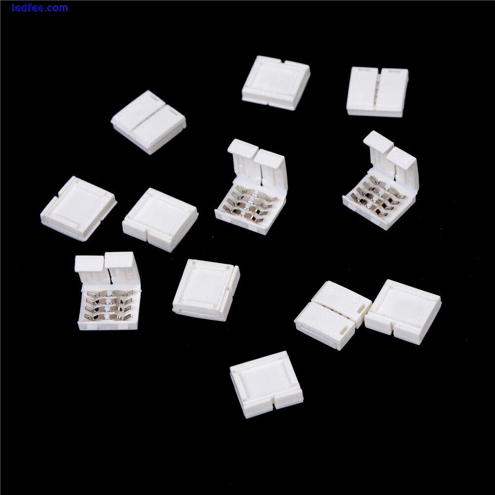 10PCS 4-PIN RGB Connector Adapter For 5050 RGB LED Strip Solderless 10mm H F3 0 