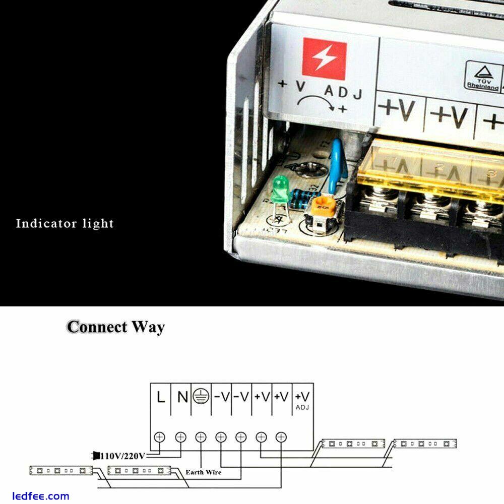 AC220 to DC 5/12/24V 60W-720W Switch Power Supply Adapter Driver Led Light Strip 1 