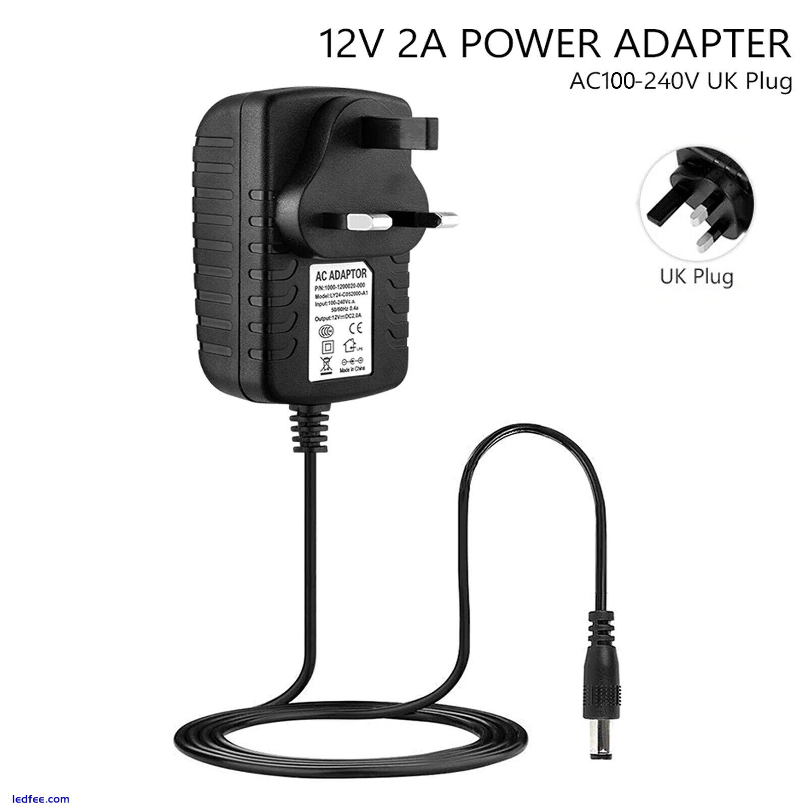 12V 1A/2A/3A AC DC POWER SUPPLY ADAPTER CHARGER FOR CAMERA LED STRIP LIGHT CCTV 5 