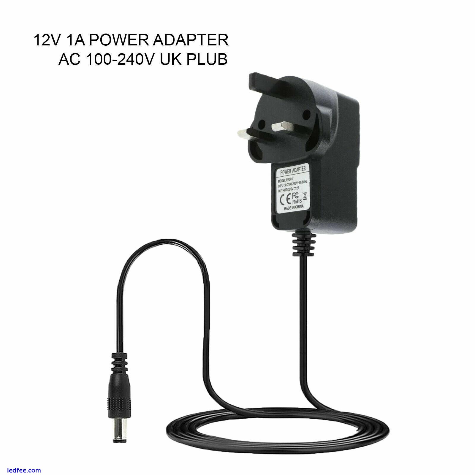 12V 1A 2A AC DC Power Supply Adapter LED Strip for Light CCTV Camera DCE Cables 2 