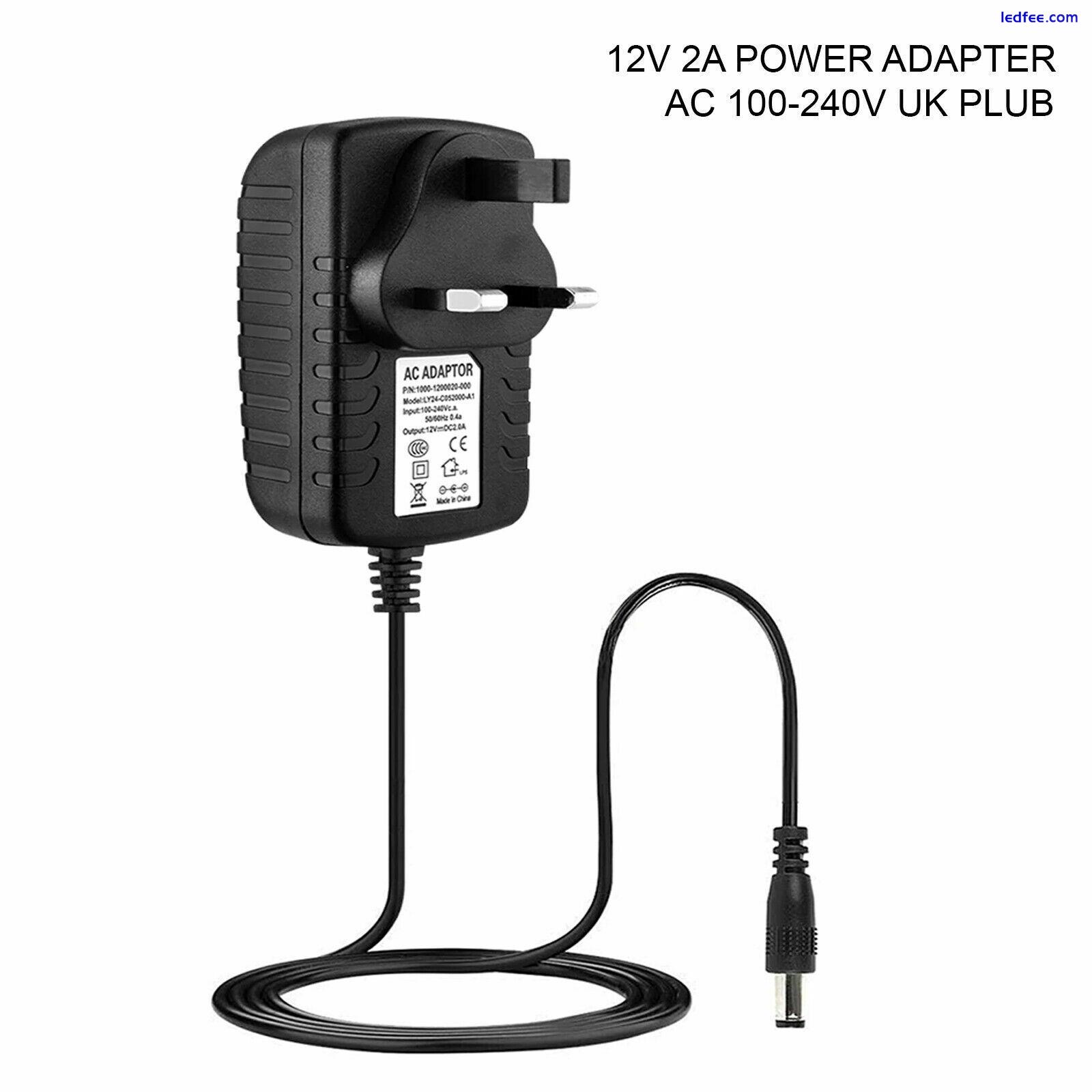 12V 1A 2A AC DC Power Supply Adapter LED Strip for Light CCTV Camera DCE Cables 5 