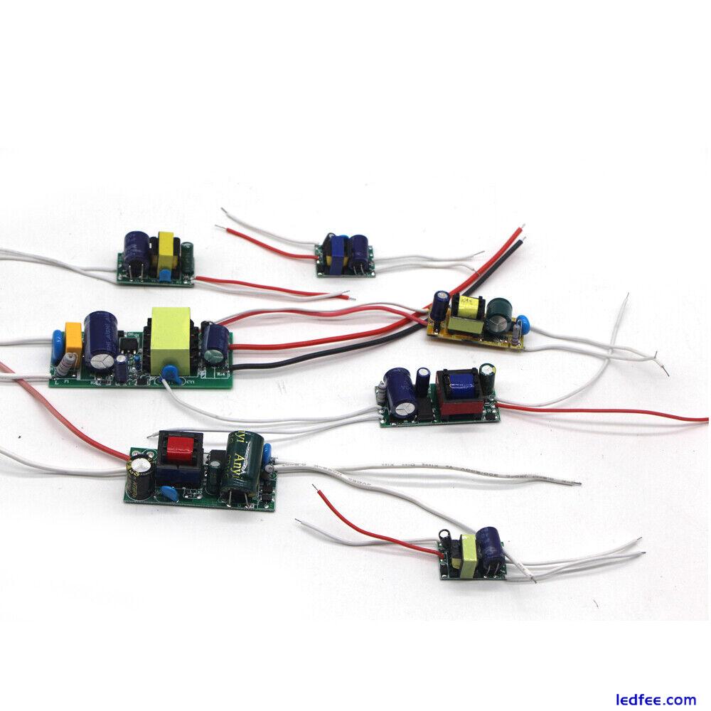 LED Driver power adapter 1-3W 4-7W 8-12W 12-18W 36W 300mA AC-DC Transformator 0 