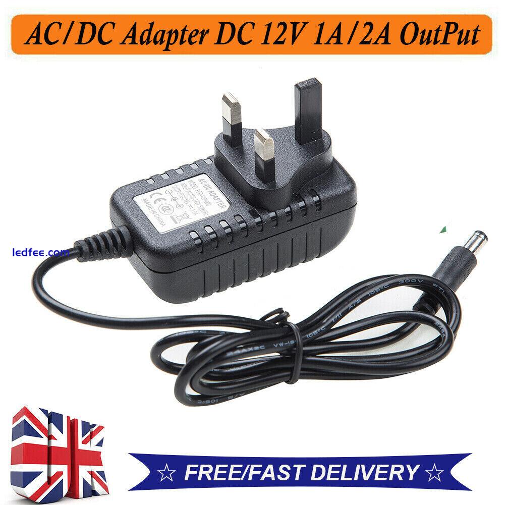 12V 1A 2A DC POWER Supply ADAPTER Transformer LED STRIP TRANSFORMER CCTV Camera 0 