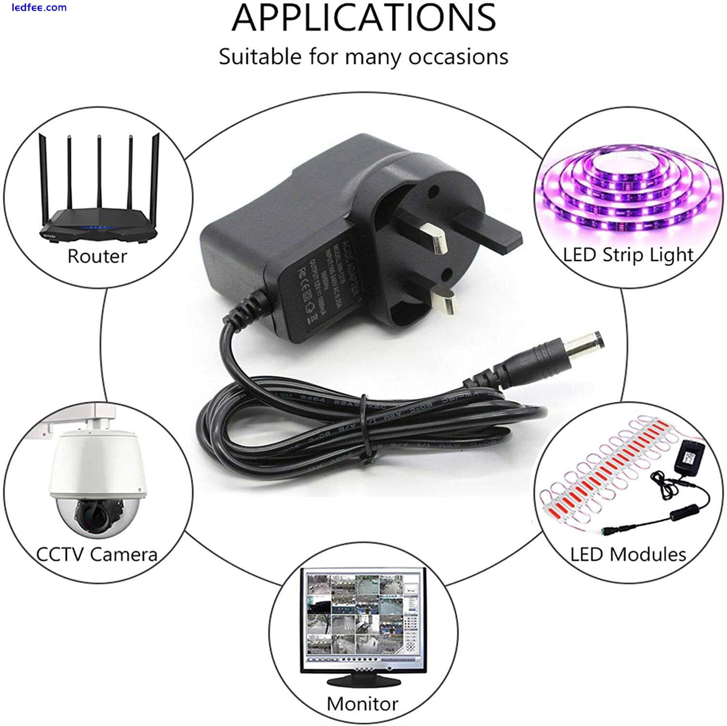 AC DC 12V 1A/2A/3A POWER SUPPLY ADAPTER CHARGER FOR CAMERA LED STRIP LIGHT CCTV 2 