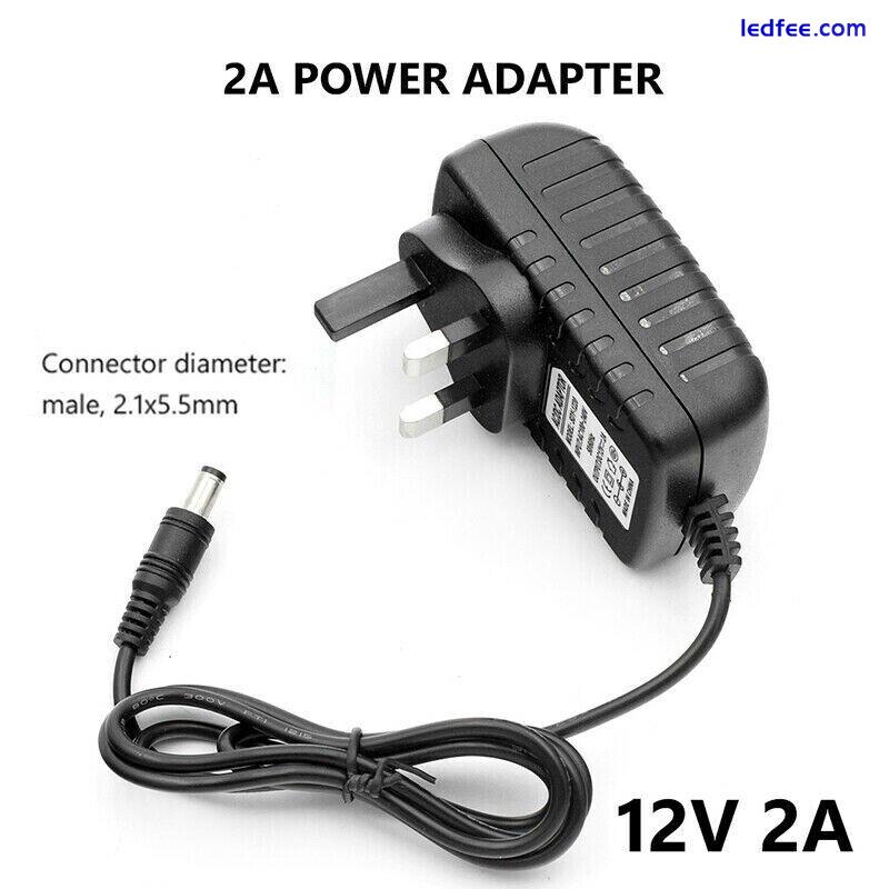 12V-2A Power Supply UK Plug AC-DC Safety Adapter 60W For CCTV/Camera/LED Strip 2 