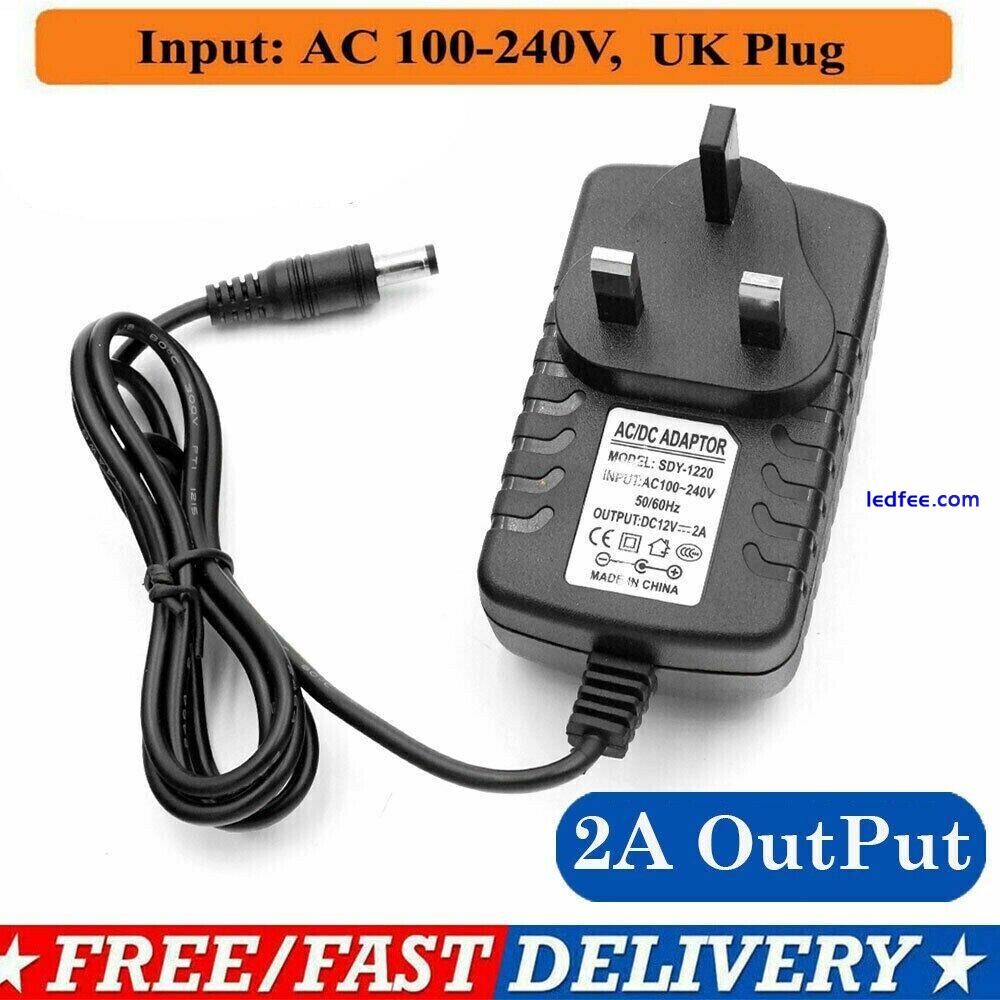 12V-2A Power Supply UK Plug AC-DC Safety Adapter 60W For CCTV/Camera/LED Strip 1 