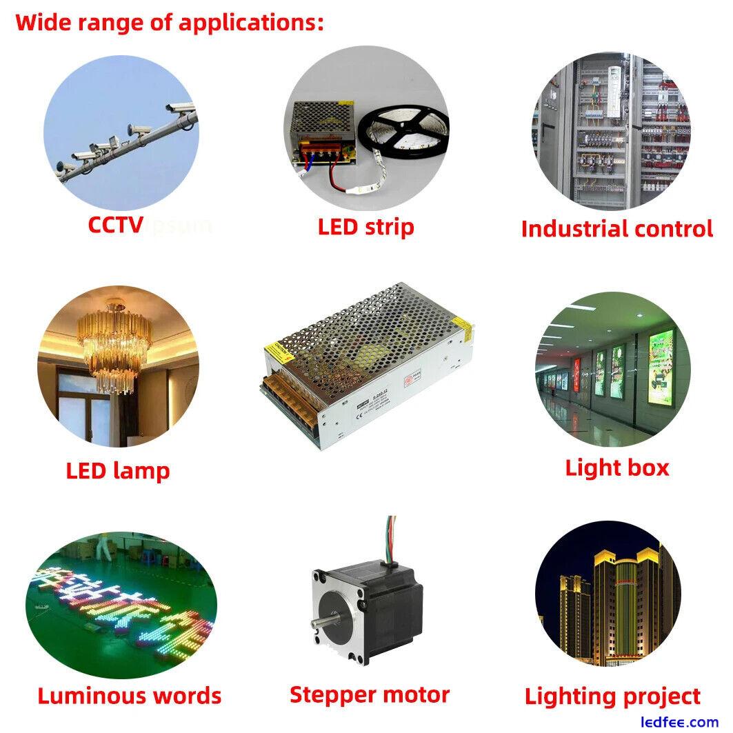 Switching Power Light Transformer AC 110V 220V To DC 5V 12V 24V 48V Led Adapter 1 