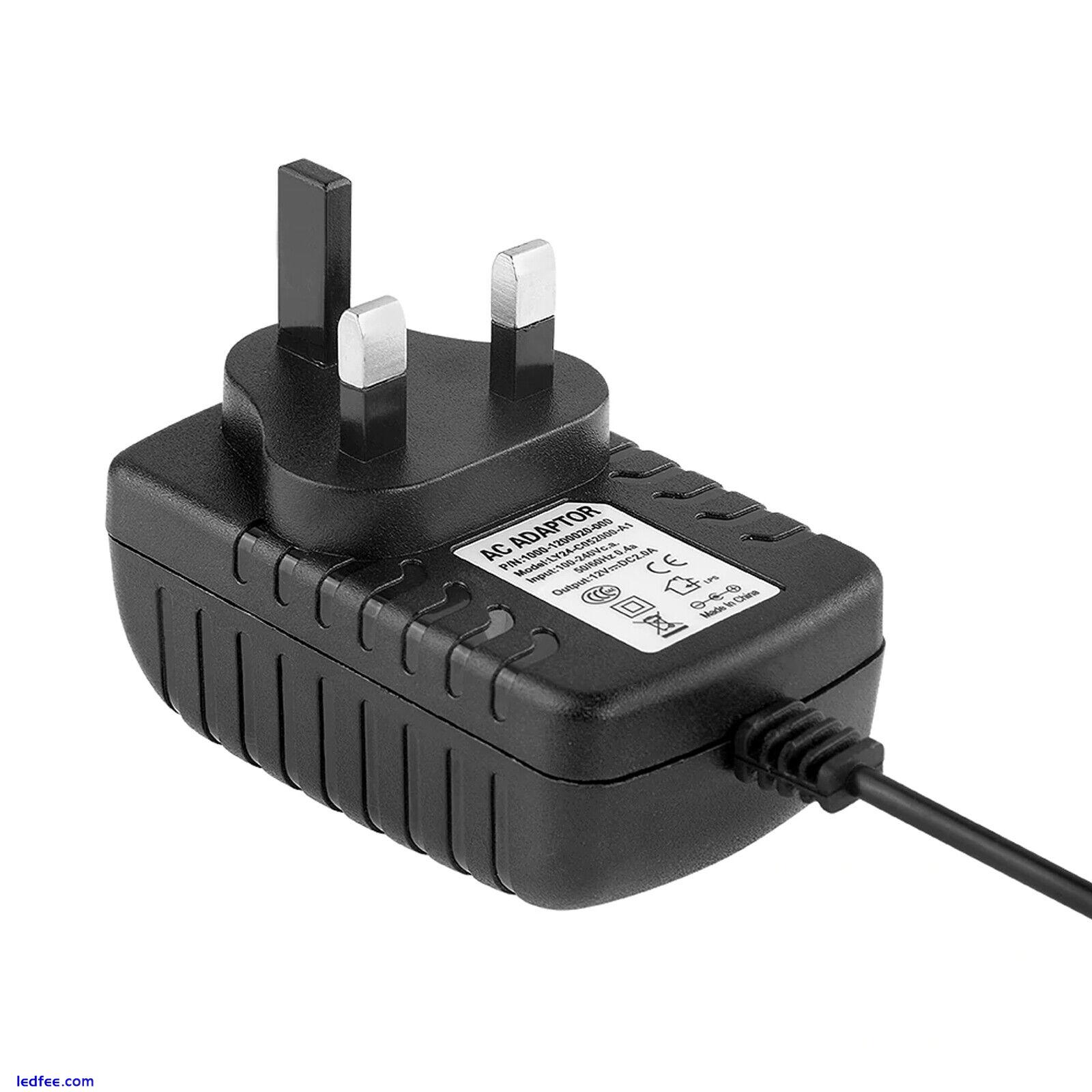 2A 12V AC/DC UK Power Supply Adapter Plug Transformer for CCTV Camera LED Strip 1 