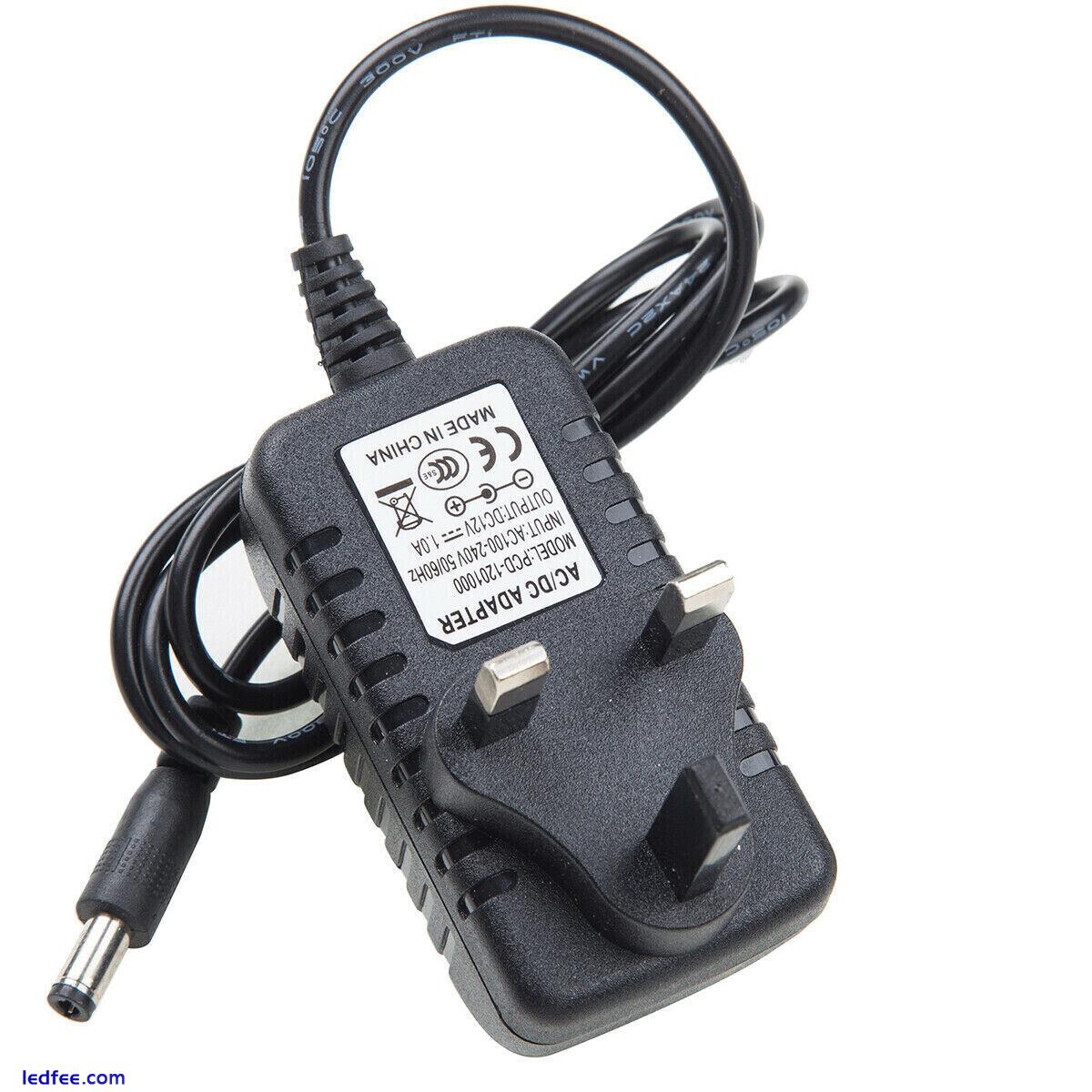 12V 1A 2A AC/DC UK Power Supply Adapter Safety Charger For LED Strip CCTV 0 