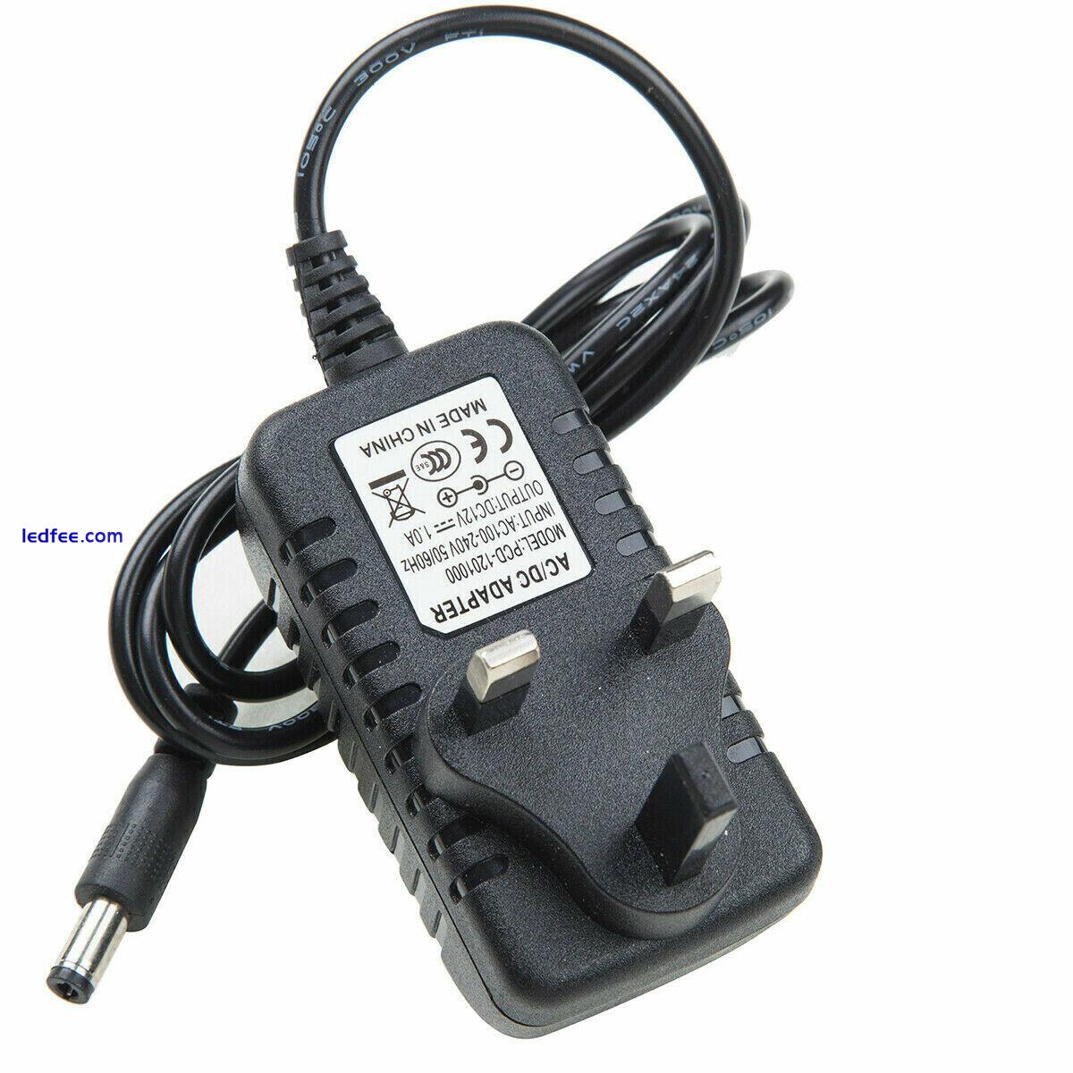 12V 1A 2A AC/DC UK Power Supply Adapter Safety Charger For LED Strip CCTV 2 