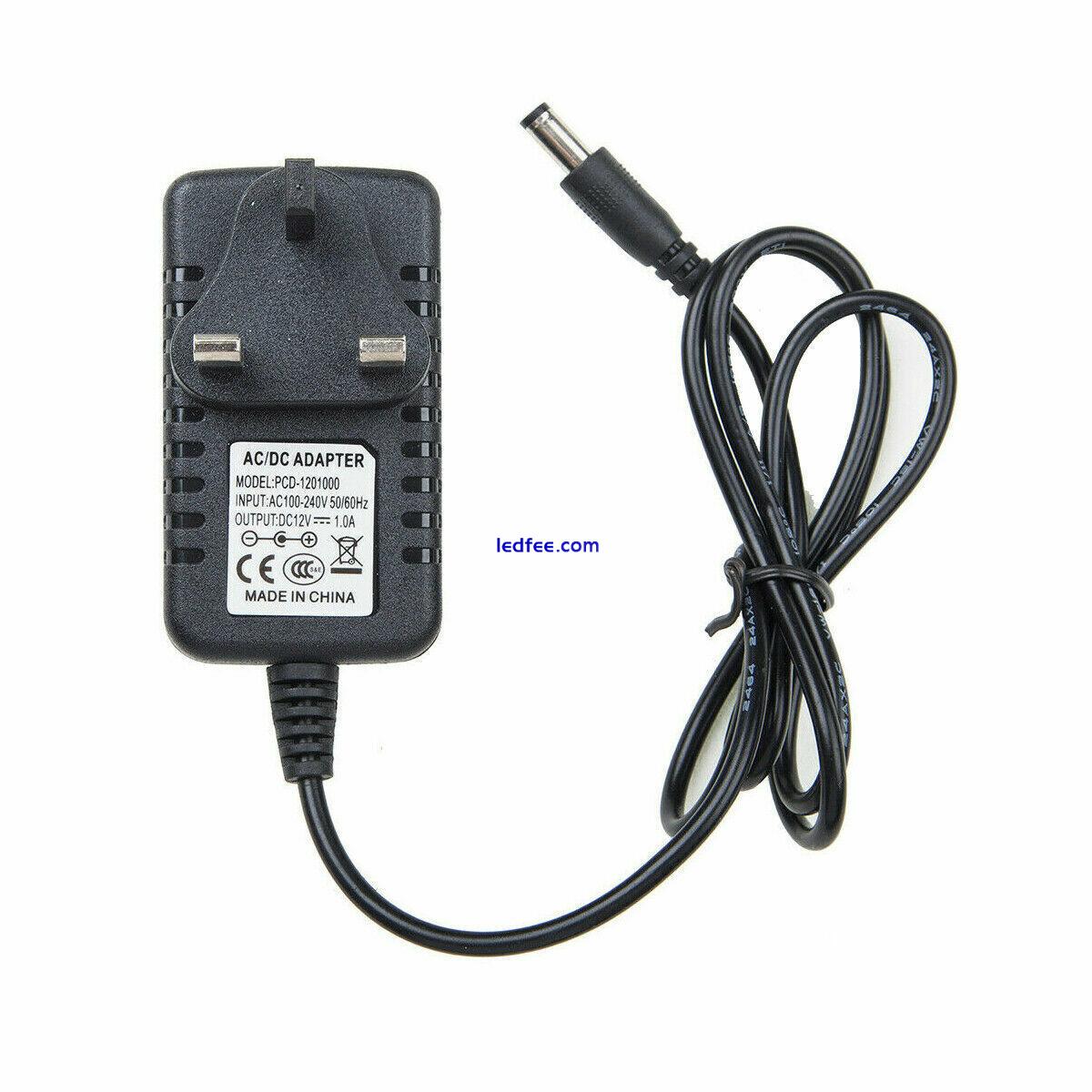 12V 1A 2A AC/DC UK Power Supply Adapter Safety Charger For LED Strip CCTV 3 