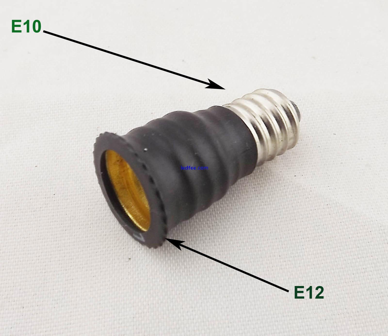 E10 To US E12 Candelabra Base Socket LED Light Bulb Lamp Adapter Converter New 0 