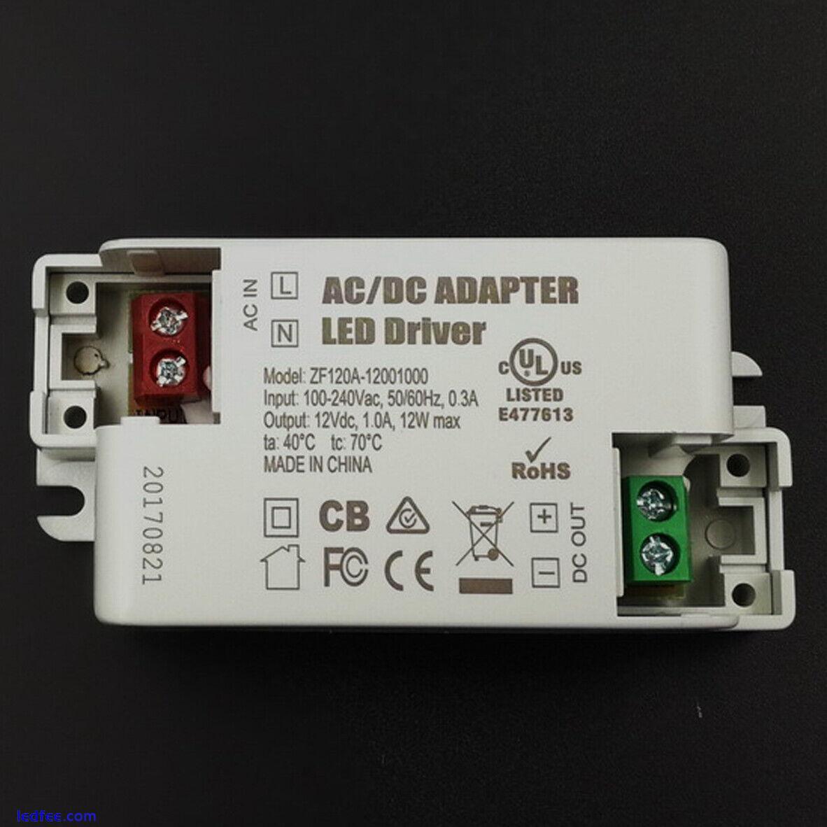 2Pc ZF120A-1201000 12W Constant Voltage AC/DC Adapter LED Driver Power Supply 2 