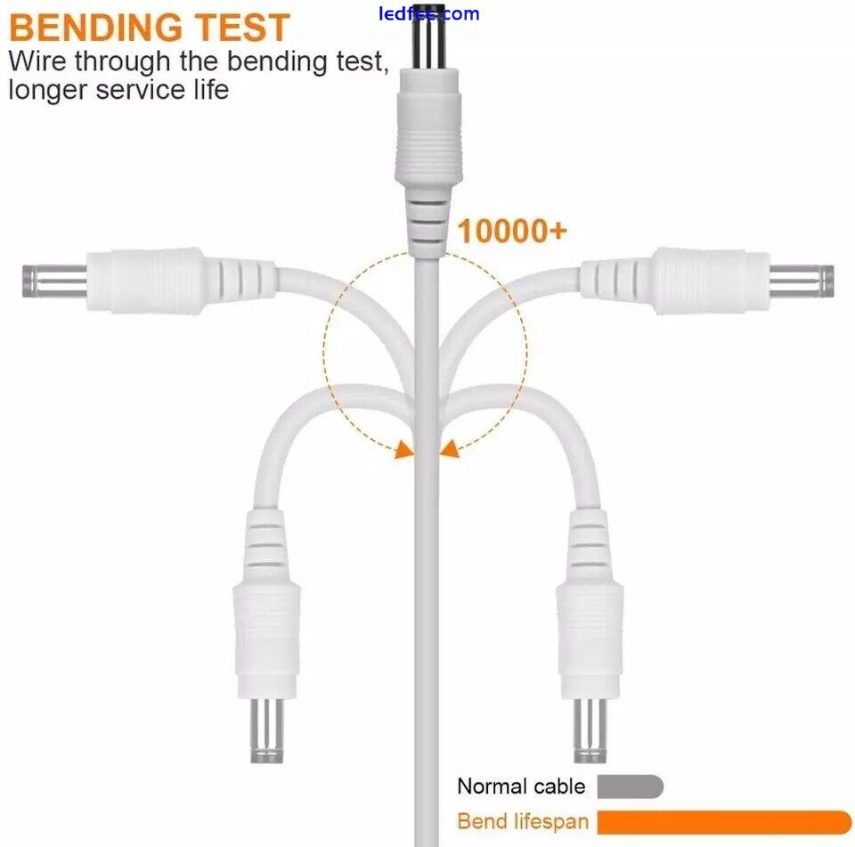 12V DC Power Extension Cable 3M 5M 10M FOR CCTV LED strip & Adapters 2.1mm*5.5mm 2 