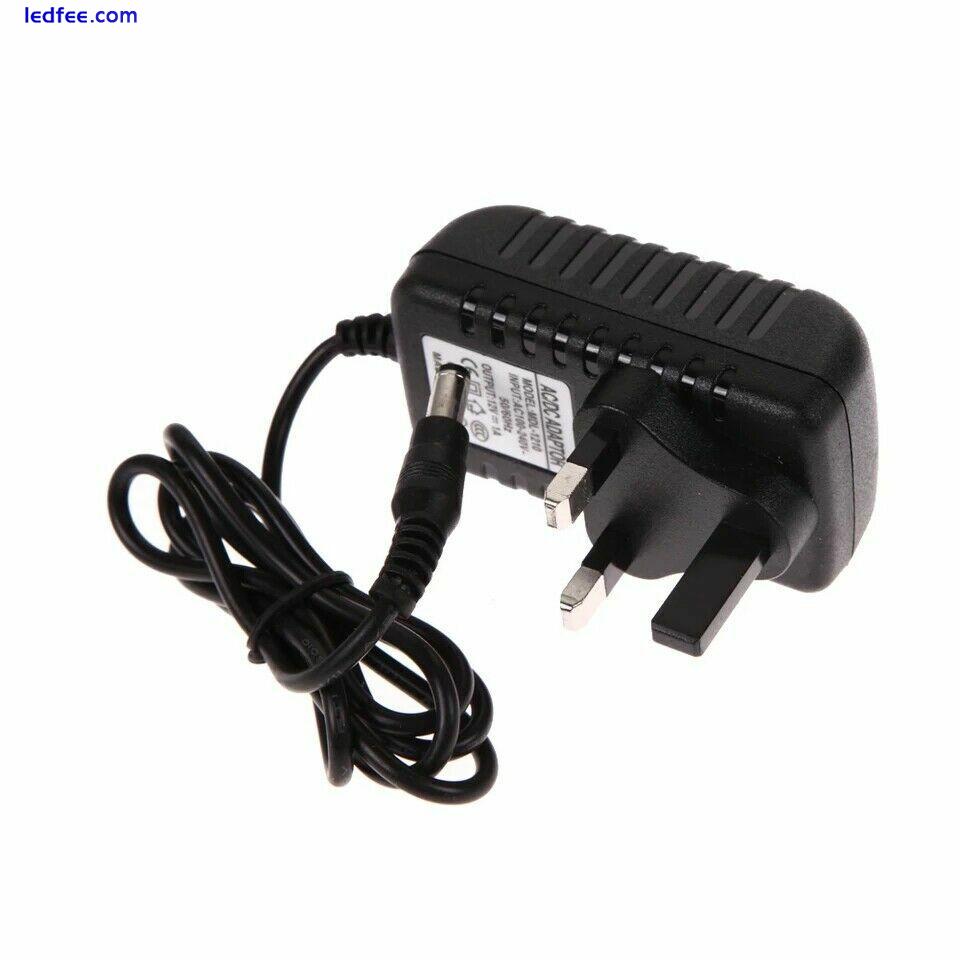 12V 2A AC DC POWER SUPPLY ADAPTER MAINS LED STRIP TRANSFORMER CHARGER UK 3 