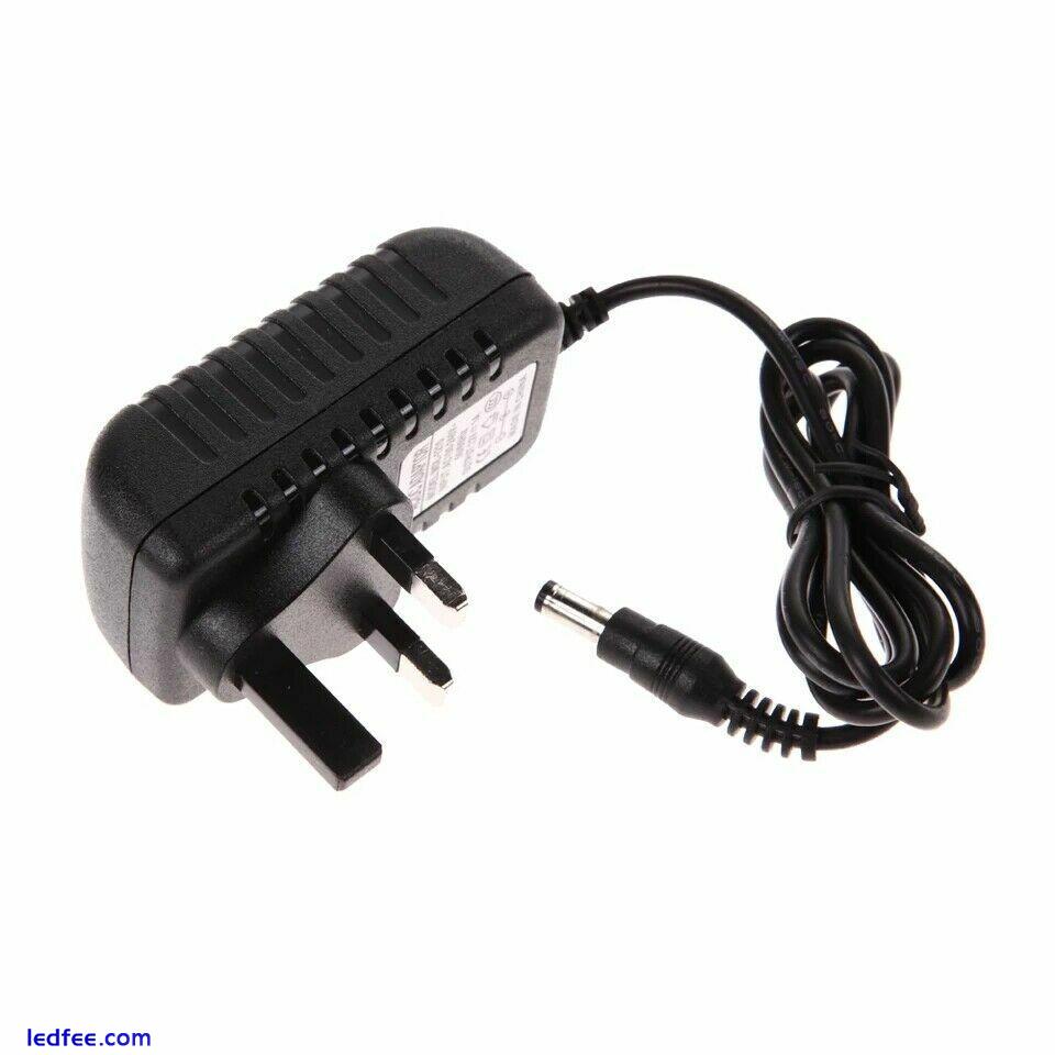 12V 2A AC DC POWER SUPPLY ADAPTER MAINS LED STRIP TRANSFORMER CHARGER UK 4 