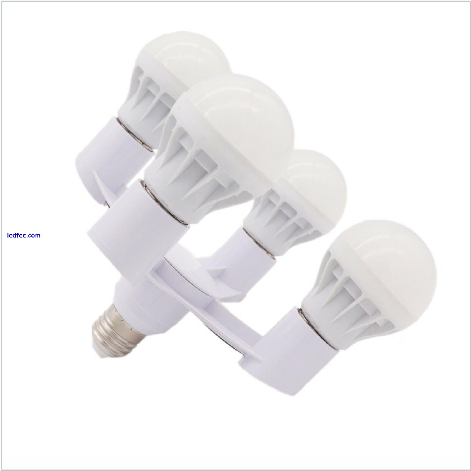 E27 Sockel Adapter 3/4/5 Wege Lichtverteiler Konverter Für Standard LED Lampen 5 