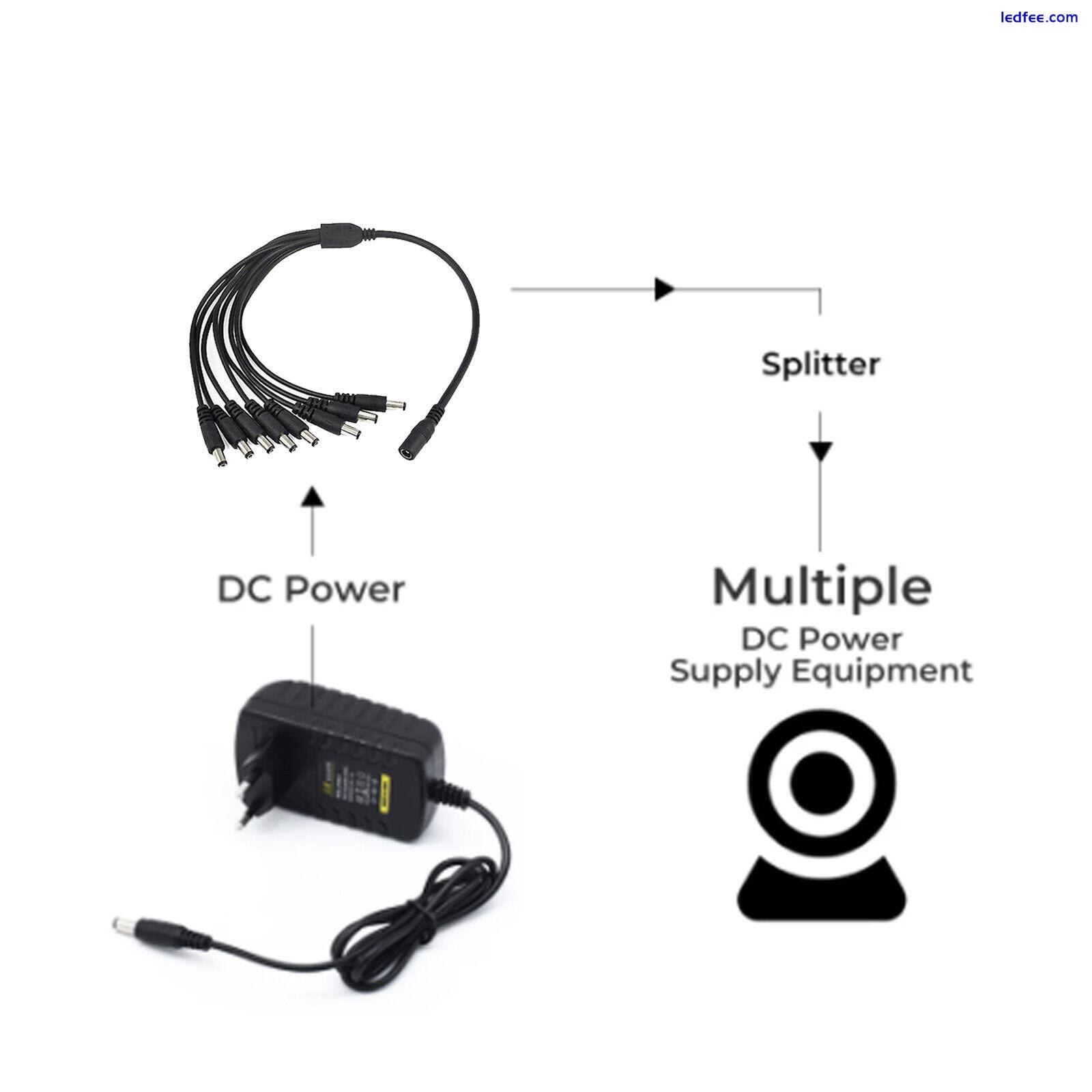 1A 2A 12V AC/DC UK Power Supply Adapter Safety Charger For LED Strip CCTV Camera 1 