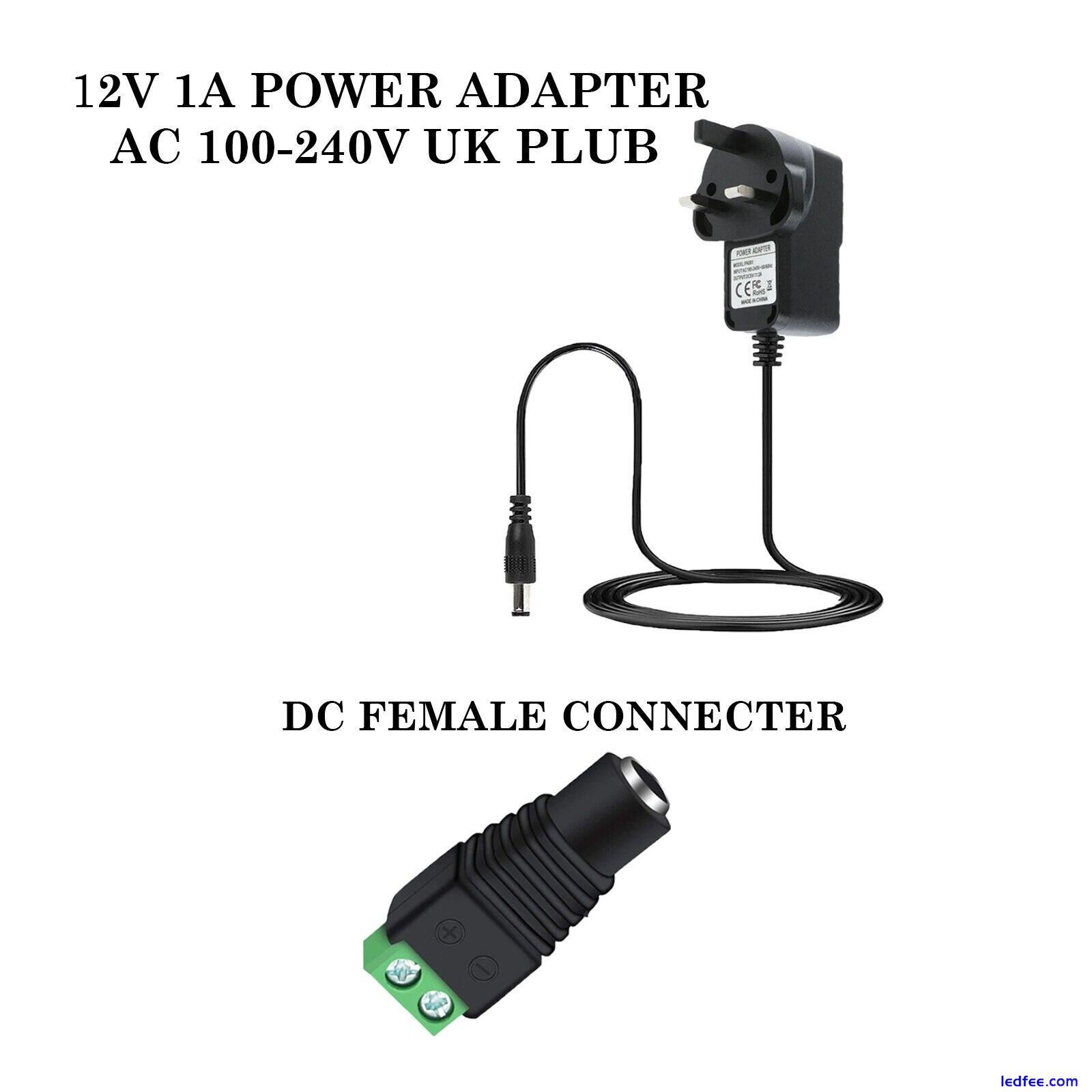 12Volt 1A AC DC Universal Power Supply Switching Adapter With Power Jack Adapter 0 