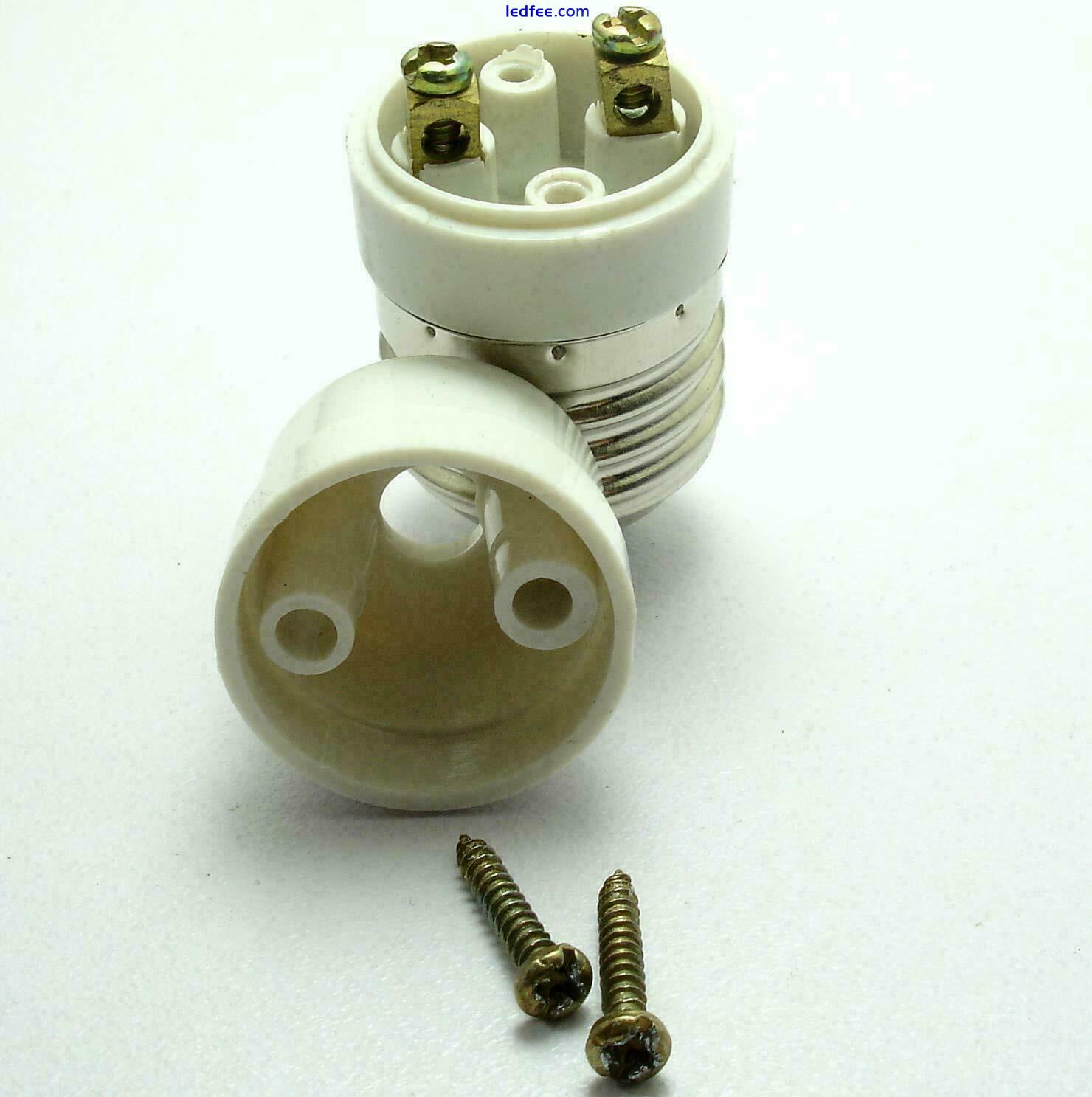 E27 Adaptor Plug Connector Lamp Socket Extension Edison Screw Light Bulb Holder 4 