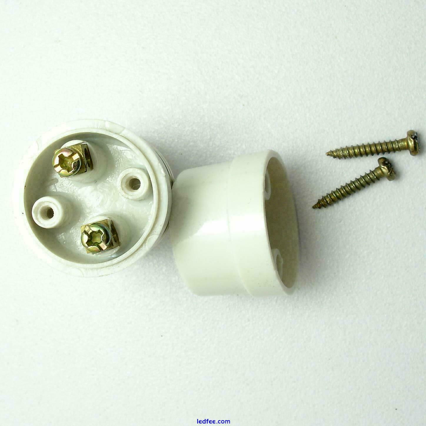E27 Adaptor Plug Connector Lamp Socket Extension Edison Screw Light Bulb Holder 2 