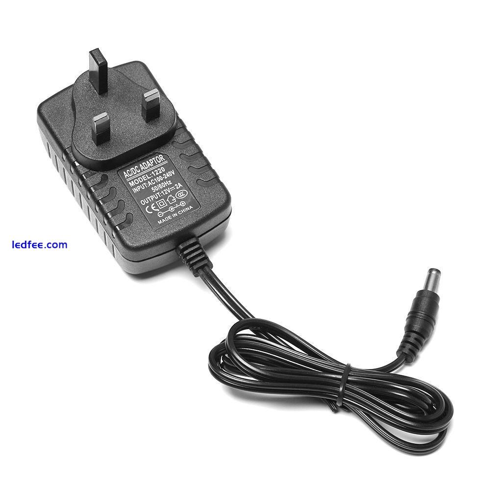 5V 12V 1A 2A 3A 100-240V LED Strip Charger UK Plug Power Supply AC/DC Adapter 5 