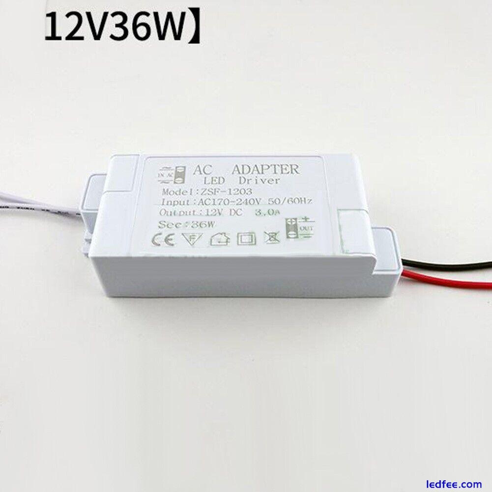 1x Brand New LED Driver Adapter 50/60HZ For Led Strip Light AC220 -240V To DC12V 0 