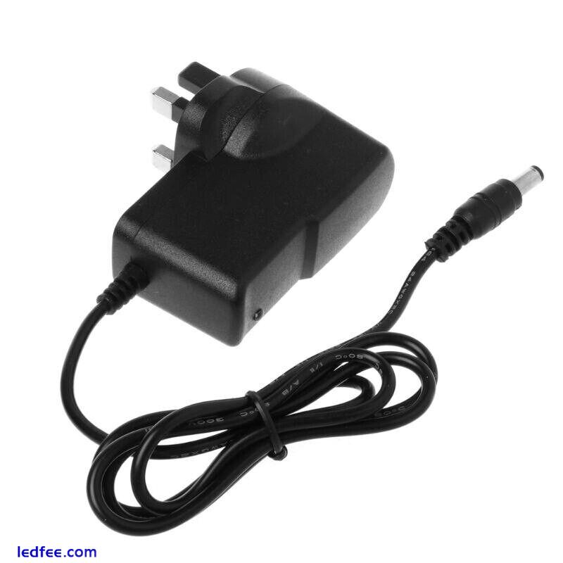 12V AC-DC Power Supply Safety Adapter 1A 2A UK Charger For LED Strip CCTV Camera 5 