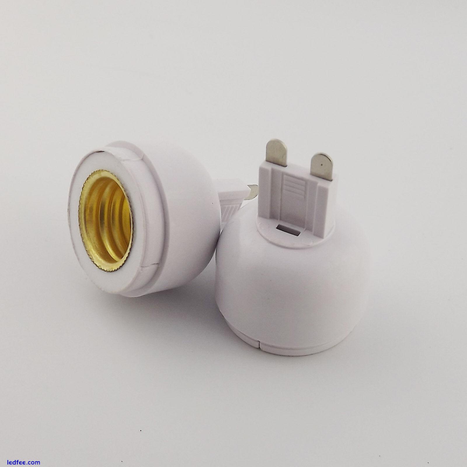 G9 to E17 Socket Base Halogen LED CFL Light Screw Thread Bulb Adapter Converter 1 