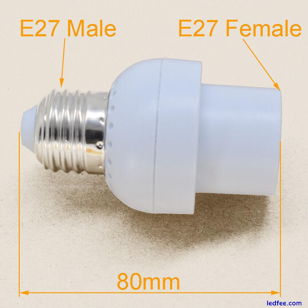 1pc E27 Sound Control Induction LED Halogen CFL Light Bulb Holder Socket Adapter 1 