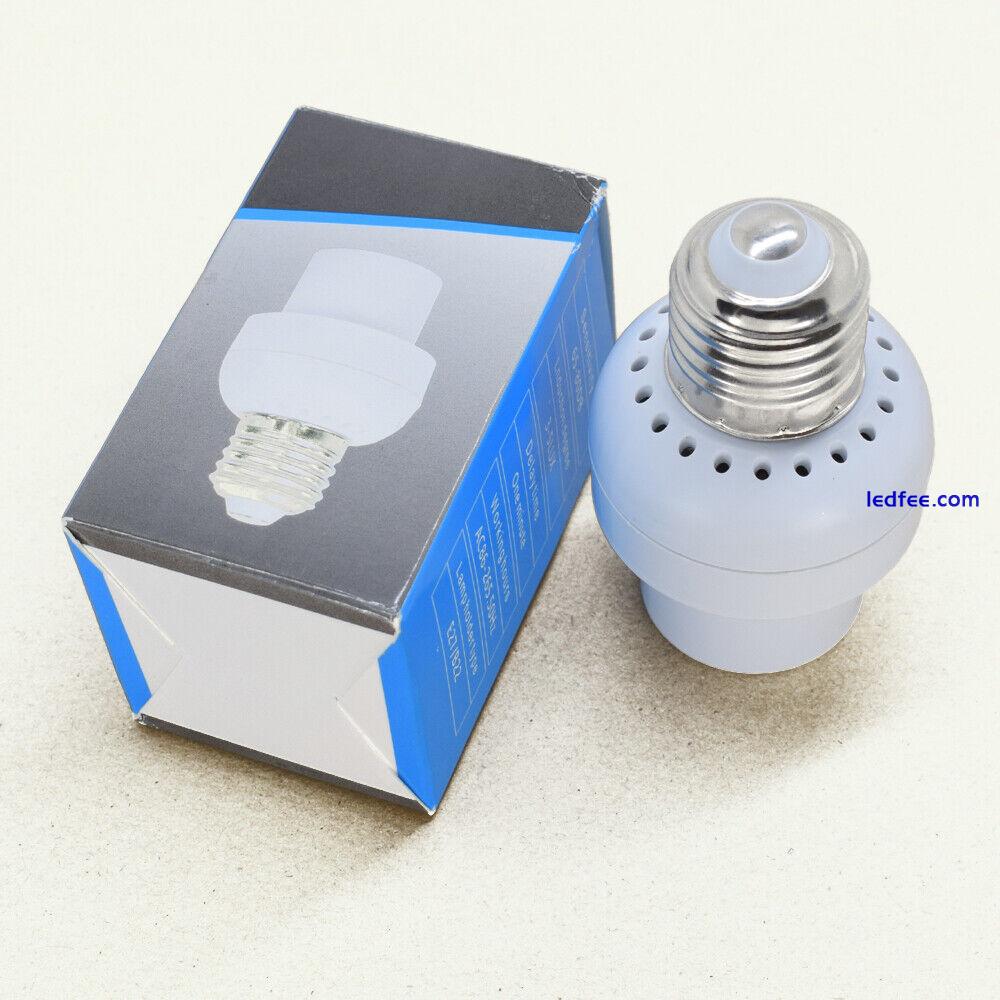 1pc E27 Sound Control Induction LED Halogen CFL Light Bulb Holder Socket Adapter 0 