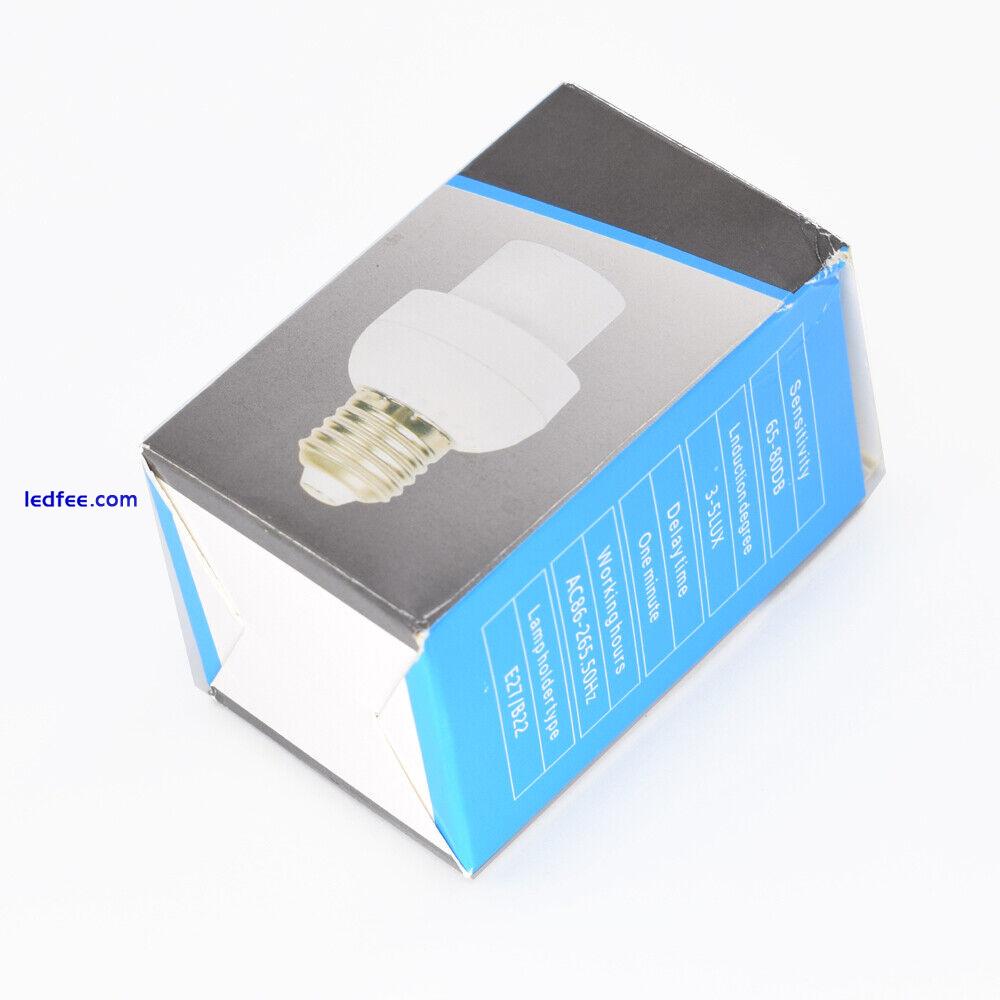 1pc E27 Sound Control Induction LED Halogen CFL Light Bulb Holder Socket Adapter 2 