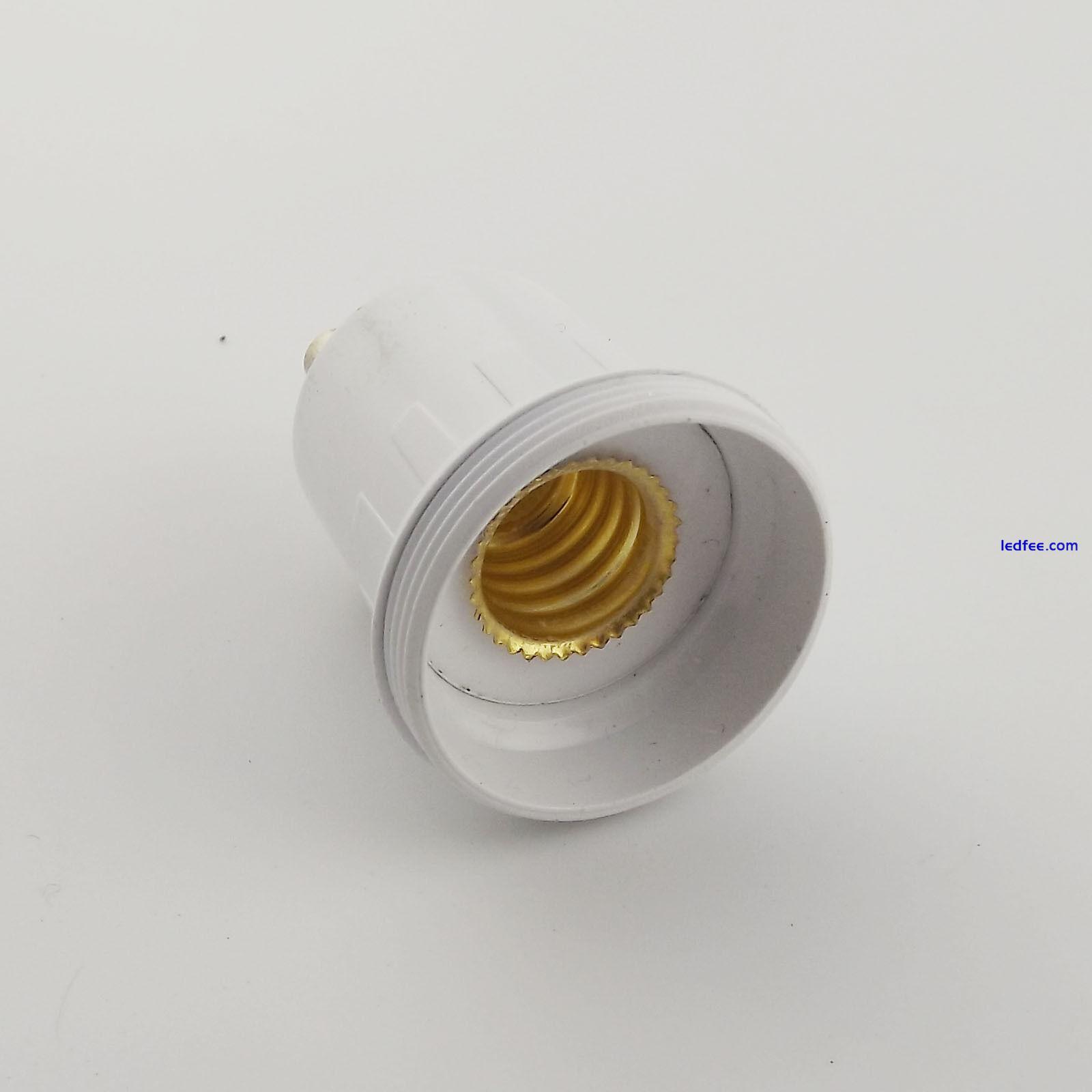 10pcs GU10 to E12 LED Lamp Halogen CFL Light Bulb Base Adapter Converter Holder 2 