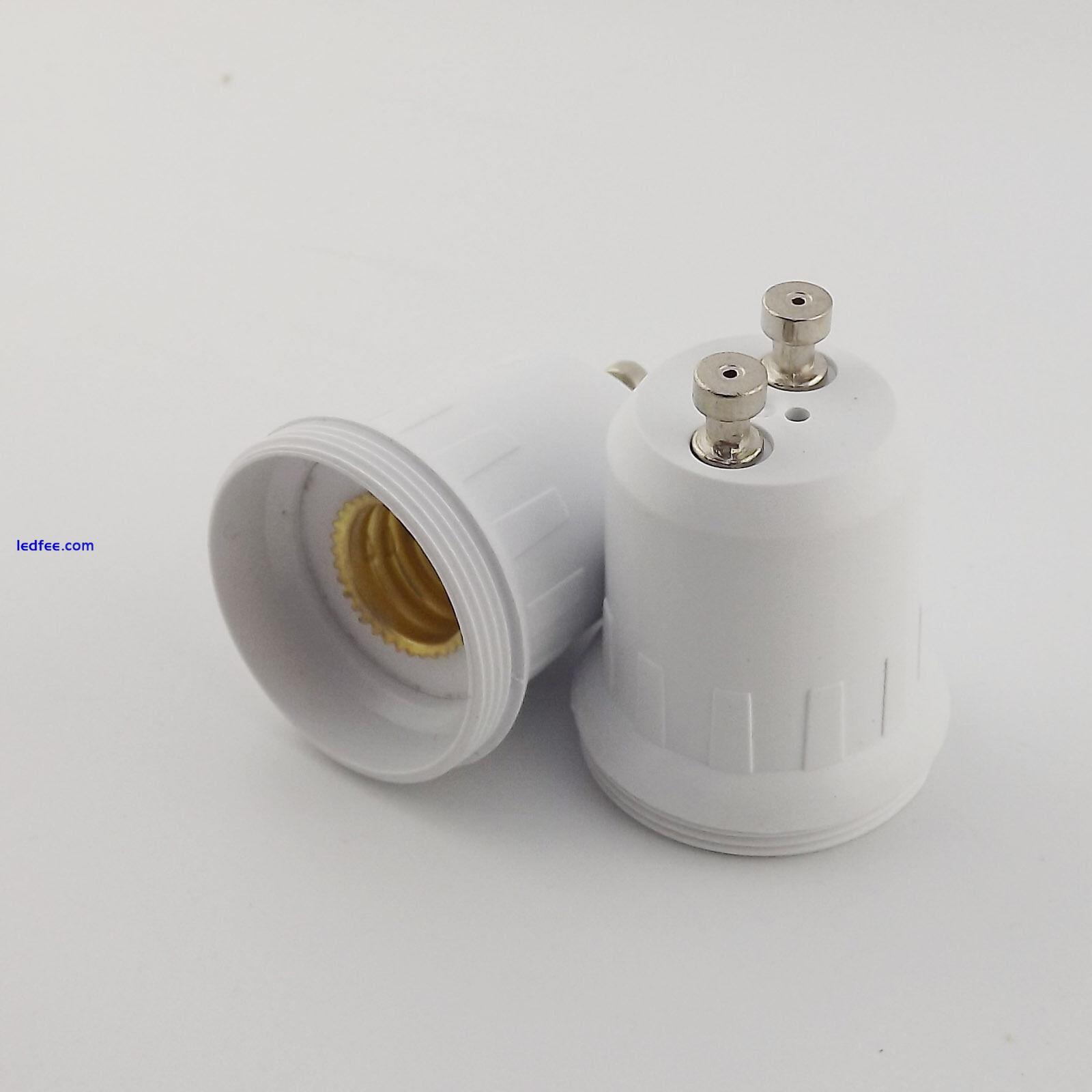 10pcs GU10 to E12 LED Lamp Halogen CFL Light Bulb Base Adapter Converter Holder 4 