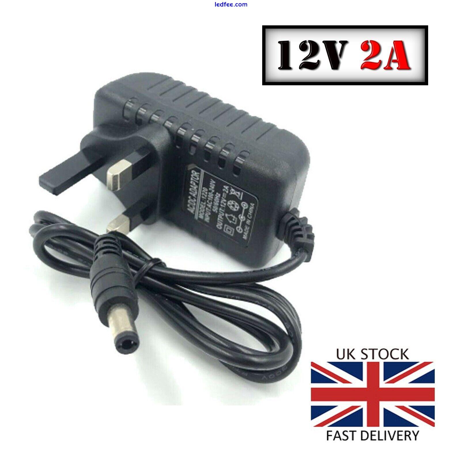 10 x 2A AC/DC UK Power Supply Adapter Safety Charger For LED Strip CCTV Camera 4 