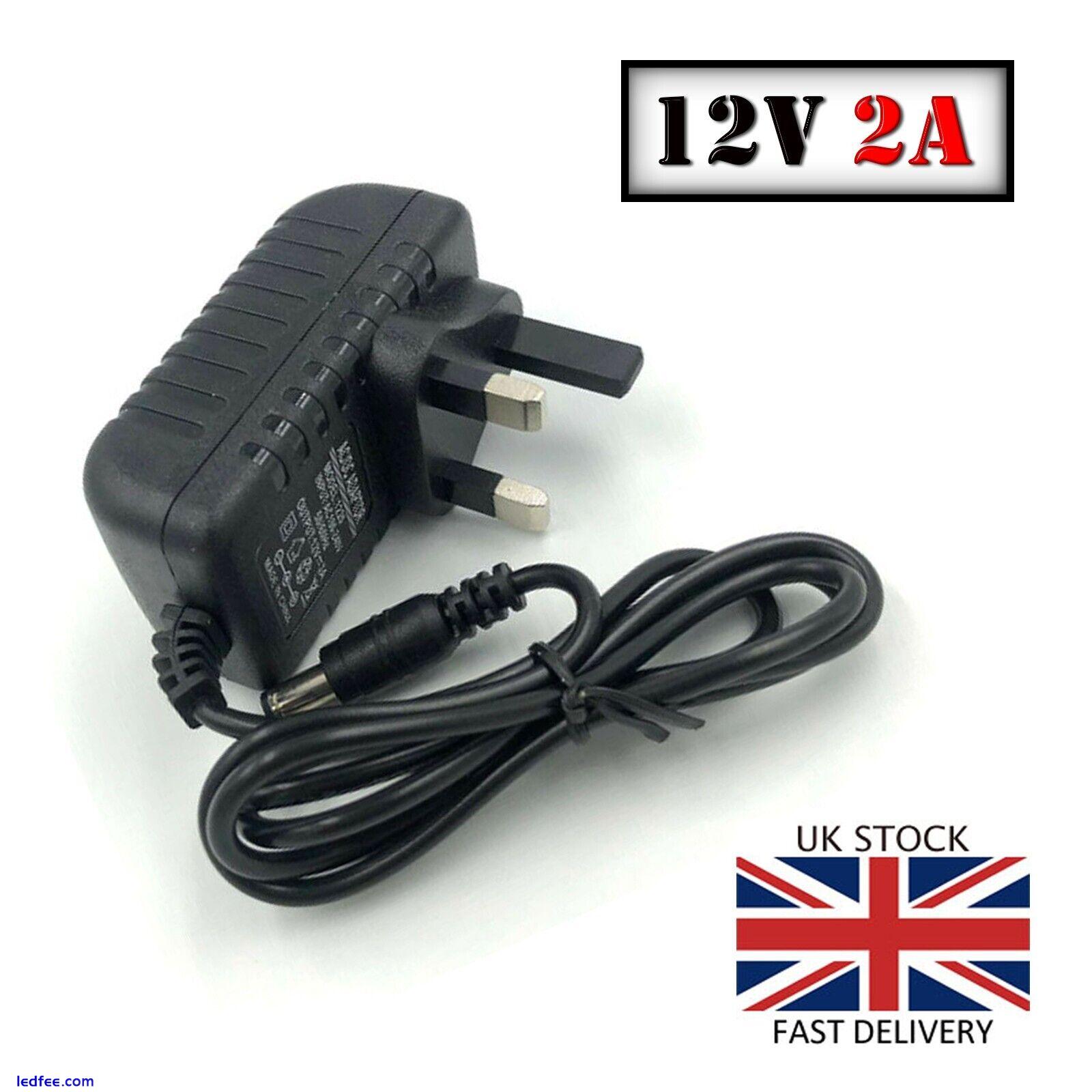 10 x 2A AC/DC UK Power Supply Adapter Safety Charger For LED Strip CCTV Camera 5 