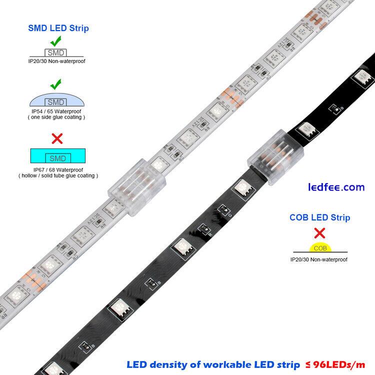 Lötfreie LED-Adapter-Lichtanschlüsse für 10 mm 4-polige RGB-LED-Streifenlichter 3 