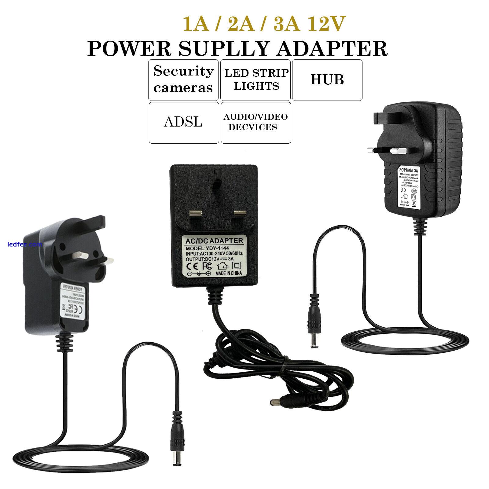 1A 2A 3A UK Power Supply AC/DC 100-240V Adapter Charger Mains Transformer Plug 0 