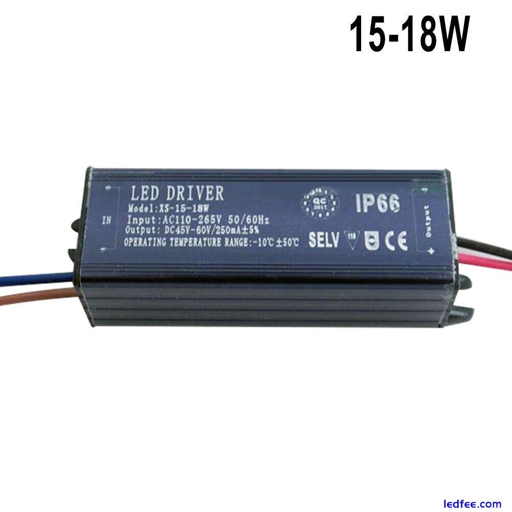 Waterproof LED Driver Power Supply Convert 30W 3W 4-7W 50W 8-12W Adapter 0 