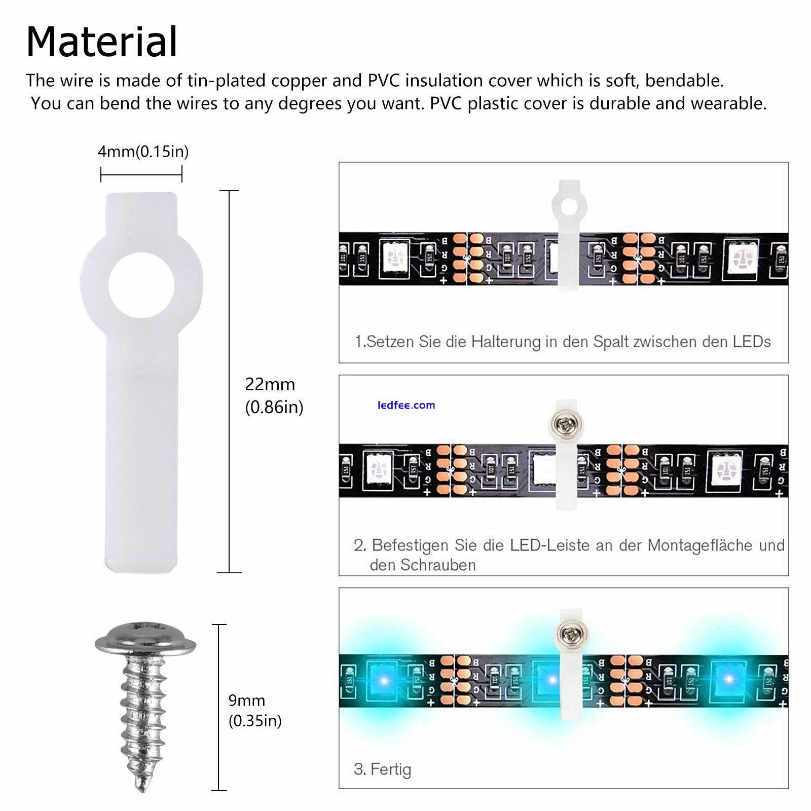 75Pcs/set 4Pin RGB 5050 LED Connector LED Strip Connectors Accessories Kit 1 