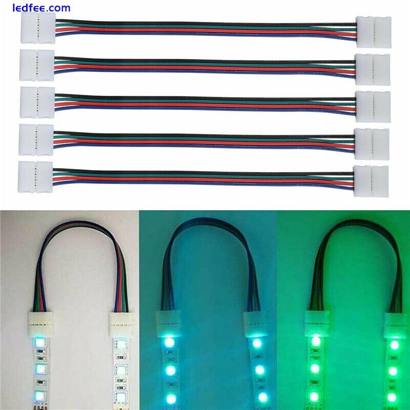 75Pcs/Set 4Pin RGB 5050 LED Strip Light Connector Cable Accessories Kit 1 
