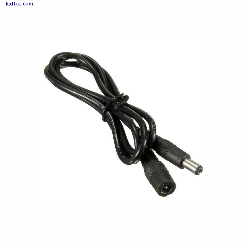 12V DC POWER EXTENSION CABLE 5.5 x 2.1mm for CCTV CAMERA / LED / DVR / PSU LEAD 0 