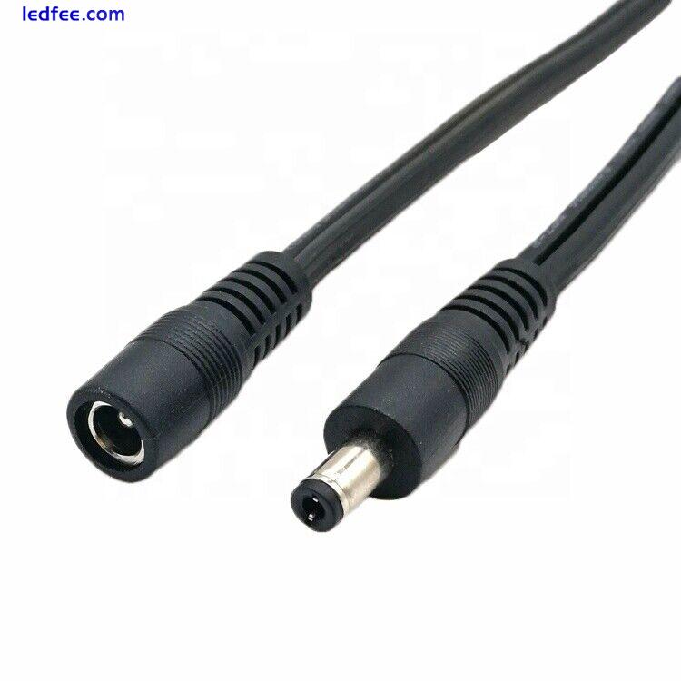 3M 5M 10M Meter 12V DC POWER EXTENSION CABLE for CCTV CAMERA LED /DVR/ PSU LEAD 2 