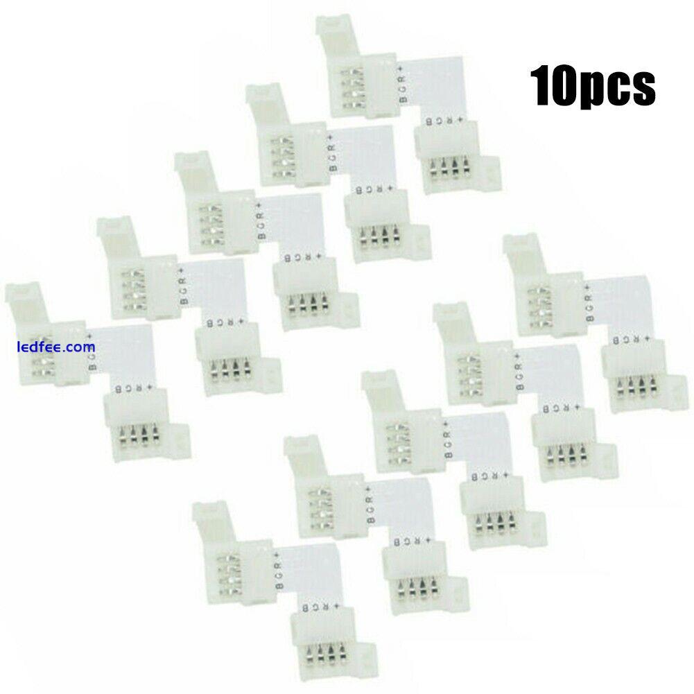 10PCS/Set 10MM 4PIN 5050 RGB LED Strip Light Connect Conncteor Accessories Kit 3 