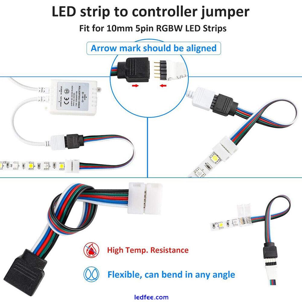 95Pcs 4 Pin RGB 5050 LED Connector for LED Strip Light Connectors Accessories 1 