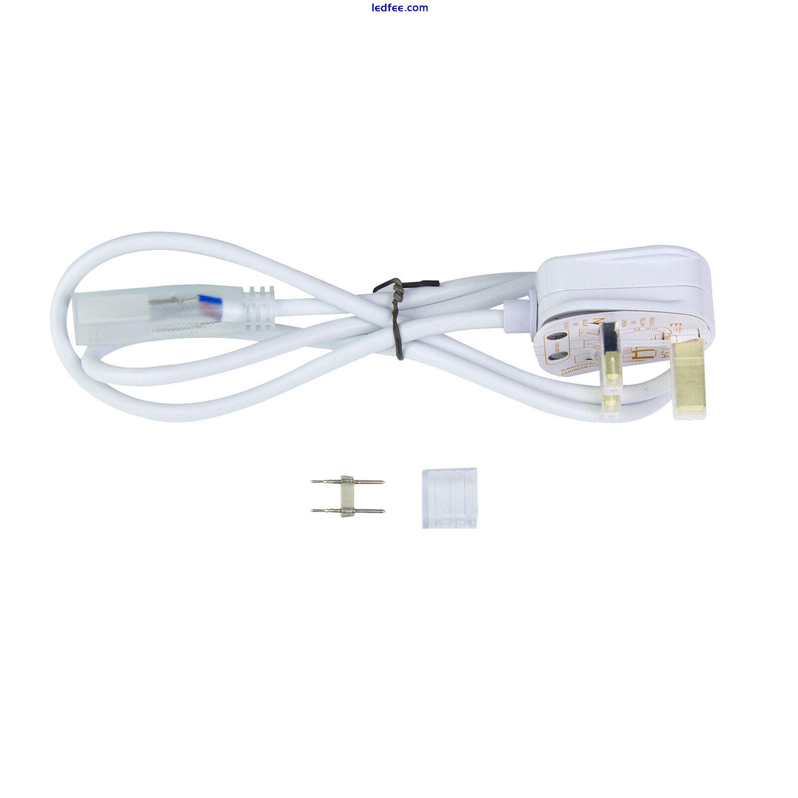 AC220V LED Strip Light UK Plug/End Cap/Connector/Mounting Bracket/Silicon Glue 0 